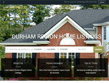 Tablet Screenshot of durhamregionhomelistings.com